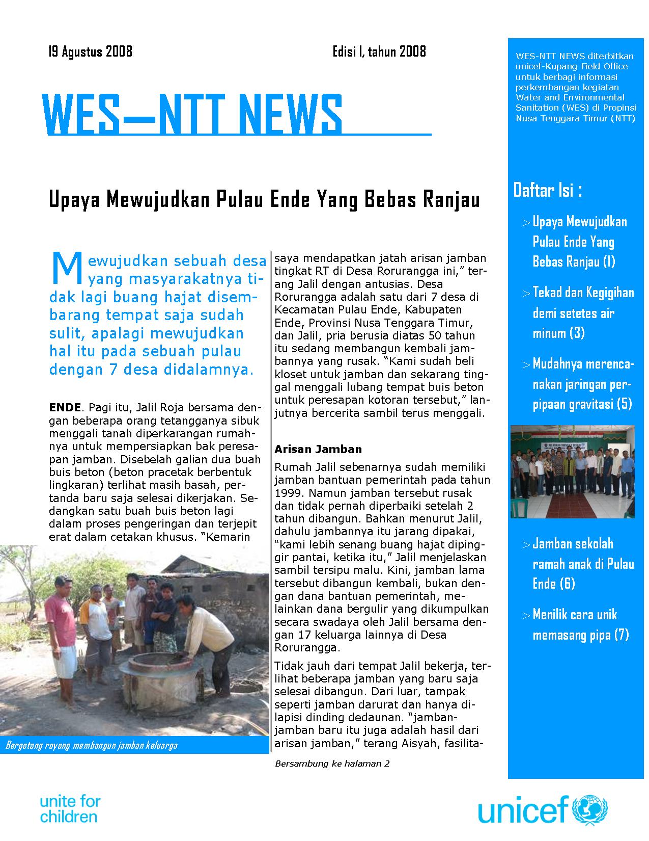 WES-NTT Newsletter